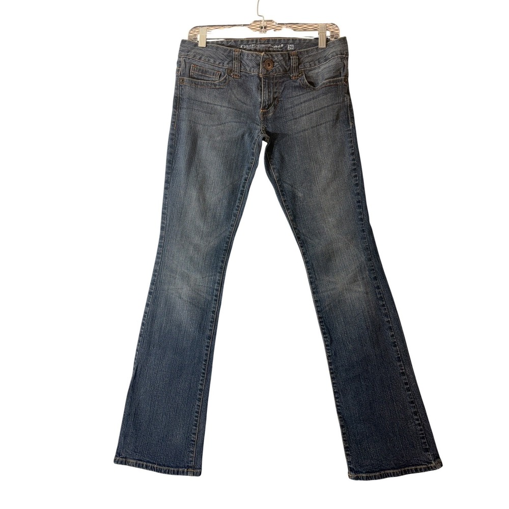 Guess Stars Bootcut Jeans Women's Size 29 Medium Wash Stretch Y2K Low Rise